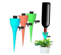 TOGEVAL 6 pièces Goutteurs Automatiques Arrosage Jardin avec Pression Constante et Valve à Interrupteur Contrôle Réglable du Débit Eau pour Plantes Intérieur et Couleur Aléatoire