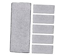 TOGEVAL 6 pièces Lingettes de Rechange pour Balai Serpillère Microfibre Pads Épais Réutilisables pour Nettoyage Humide et Sec des Sols Adaptées à Carrelage Stratifié Bureau et Maison