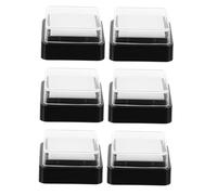 TOGEVAL 6 pièces Lot de Encreurs Vierges pour Scrapbooking DIY Mousse Résistante et Facile à Utiliser Recharge Dencre Personnalisable pour Bureau et Loisirs Créatifs