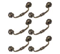 TOGEVAL 6 Pièces Poignées de Tiroir Vintage Entraxe Poignées Métalliques Décoratives pour Meubles Cuisine Salle de Bain et Commode