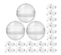TOGEVAL 60 pièces Lot de Capsules Rondes Transparentes Boules Plastiques Vides Réutilisables pour Distributeur Automatique Rangement et Présentation de Capsules-prix