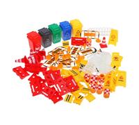 TOGEVAL 67 pièces Panneaux de Signalisation Routière pour Garçon Fille Cônes de Circulation Miniatures pour Éducation et Jeu Sécurisé Matériel