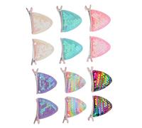 TOGEVAL 6paires Lot de Mini Pinces à Cheveux Oreilles de Chat Barrettes Métal avec Strass Accessoires pour Cheveux Garçon Fille Déguisement Chat Fête et Cosplay