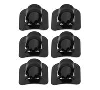 TOGEVAL 6pcs Clips de Câble de Vélo en Alliage D'aluminium Noir Fixation C Unique pour Cadres de Vtt et Vélos de Route, Prévention du Mouvement et Usure des Câbles
