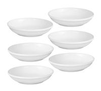 TOGEVAL 6pièces Assiette De Remplacement Céramique pour Bougie Et Huile Parfumée Plat Rond pour Chauffe-Cire Et Diffuseur Arome Accessoire Pratique Et Élégant pour Décoration