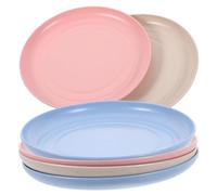 TOGEVAL 6pièces Assiette pour Chat Gammelles Antidérapantes Et Confortables pour Nourriture Humide Et Sèche Idéales pour Petits Chats Pattes Courtes
