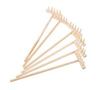 TOGEVAL 6pièces Lot de Mini Râteaux De Table à Sable Outils De Jardinage pour Bac à Sable Bricolage Jouets De Jardinage