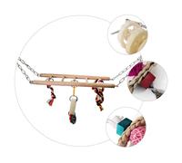 TOGEVAL 7 Pièces Ensemble de Jouets Perroquet de Puzzle pour Animaux de Compagnie Chien Rat Accessoire Cage Perroquet Accessoire Perroquet Cage balançoires Jouets Pendentif Perroquet