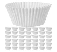 TOGEVAL 800 Caissettes à Cupcakes en Papier Blanc Antiadhésif Résistantes aux Graisses Mini Format pour Muffins Anniversaires et Fêtes de Noël Démoulage Facile Usage Jetable la