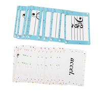 TOGEVAL 80pièces Cartes Mémoire pour Piano Cartes Mémoire pour Notes De Musique De Rythme pour Éducation Musicale Étude du Rythme pour Débutants De Pratique Musicale pour Maison Et
