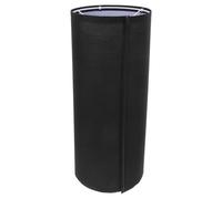 TOGEVAL Abat-jour Cylindrique Tissu Noir pour Lampadaire Remplacement Grand Format Design Minimaliste Moderne Compatible Ampoule Abat-jour Haut pour Salon