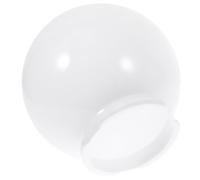 TOGEVAL Abat-Jour Globe d'Extérieur en Acrylique Laitonné 250 MM de Diamètre Collerette 95 MM Couvercle Sphérique pour Lampadaire Mural Remplacement pour Éclairage Jardin Terrasse