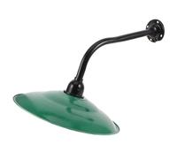 TOGEVAL Abat-Jour Industriel Vintage en Émail 30 CM Abat-Jour de Protection Métallique Résistant aux Intempéries pour Lampadaire Extérieur à Suspendre ou Lampe de Bureau Cache-Lampe