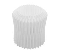 TOGEVAL Abat-Jour Suspendu en Plastique Blanc 3D Décoratif Petit Modèle Rond pour Lampe à Ampoule Abat-Jour Moderne pour Plafonnier Éclairage Indirect pour Chambre et Salon