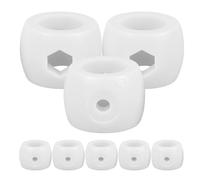 TOGEVAL Accessoires Foot 8 Pièces en Plastique pour Mini-Table, Anneau de Localisation et Positionneur de Tige de But, Compatible Foot de Table, Accessoires Sport pour Salle de Loisirs