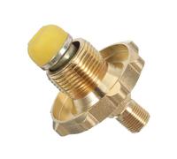 TOGEVAL Adaptateur de Raccord Rapide pour Bouteille de Gaz Propane Connecteur Mâle Npt à Bague Flare Laiton Compact et Sécurisé pour Cuisine Camping et Barbecue