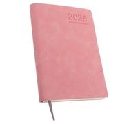 TOGEVAL Agenda 2026 A5 Journal Quotidien Calendrier Professionnel Organiseur de Tâches Hebdomadaire et Mensuel Carnet de Notes Rose pour Étudiants et Réunions Gestion du Temps