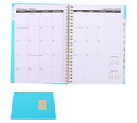 TOGEVAL Agenda Hebdomadaire Vert Tendre Planificateur de Gestion Du Compact pour Étudiants et Professionnels Calendrier Quotidien et Carnet de Rendez Pratique