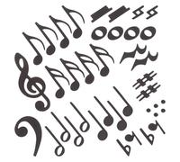 TOGEVAL Aimants Musicaux Double Face Symboles Notes sur Portée Magnétique 2-2,5 CM pour Tableau Blanc Enseignant, Outils Pédagogiques pour Cours de Musique en Classe