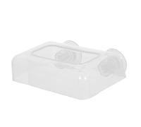 TOGEVAL Anneau d'alimentation pour Aquarium Grand Format 16 X 10 Cm en Acrylique Transparent Ventouse Puissante, Distributeur Flottant pour Poissons, Crevettes et Bettas, Accessoire