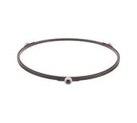 TOGEVAL Anneau Support Micro-ondes pour Plateau Tournant en Plastique Marron, Rouleau de Base Nettoyage Rapide et Distribution Uniforme Chaleur pour Four à Micro-ondes