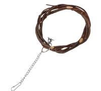 TOGEVAL Anneau Tressé Rotin pour Oiseaux Petit Perroquet Balançoire de Jeu et Écologique à Mordiller pour Cage Doiseau Accessoires pour Perchoir et Cadre Doiseau Couleur Couleur Aléatoire