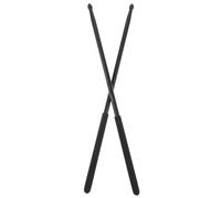 TOGEVAL Baguettes de Batterie 5A en Alliage D’Aluminium Noir Antidérapantes - Paire de Baguettes Légères pour Batterie Jazz et Percussion - Accessoire D’Entraînement pour Jeunes Musiciens