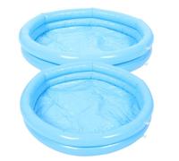 TOGEVAL Bain de Pieds Gonflable Rond Portable Lot de 2 set de avec Pompe Incluse Bleu Ciel Bassin Spa Pliable pour Soins des Pieds Lavage et Détente à Domicile Couleur Aléatoire