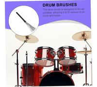 TOGEVAL Balai de Batterie Rétractable Acier Inoxydable Accessoire pour Percussions Jazz Performance Améliorée et Articulation Précise