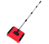 TOGEVAL Balayeuse Manuelle à Main Léger pour Poils Animaux et Poussières Brosse Rotative Réglable Hauteur pour Tapis et Sols Durs Nettoyeur Portable Sans Électricité