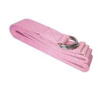 TOGEVAL Bande de Résistance Fitness Yoga Rose Coton Polyester Sangle Étirement Robuste pour Pilates Exercices de Renforcement et Thérapie Physique