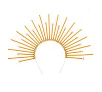 TOGEVAL Bandeau Halo De Notre-dame Bandeaux Pour Femmes Bandeaux Dames Bandeaux Embellis Pour Femmes Déguisement De Sorcière Pour Fille Bandeau Étoile Bandeau Filles Tiare Golden Plastique