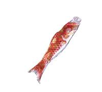TOGEVAL Bannière Koinobori Japonaise Carpe Rouge à Effet Doré Décoration Murale Suspendue pour Fête des Garçon Fille Ornement Extérieur Coloré pour Maison et Bateau