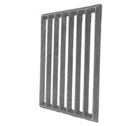 TOGEVAL Barbecue Fonte Rectangulaire Accessoire de Remplacement Épais pour Cheminée et Foyer Plaque Résistante pour Cuisson Au Unique