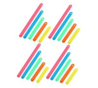 TOGEVAL Bâtons de Construction Polygonaux pour Garçon et Filles 30 Pièces 5 Longueurs Différentes Plastique Sûr Jeu Éducatif pour Apprentissage des Formes Géométriques, Calcul D’aire