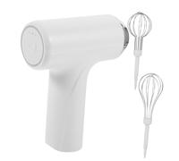 TOGEVAL Batteur Œufs Électrique sans Fil Acier Inoxydable Barres Haute Puissance Multifonction pour Crème et Café Design Léger et Facile à Nettoyer Ustensile Pâtisserie Maison