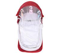 TOGEVAL Berceau de Voyage Pliable pour Bébé avec Filet, Lit Portable Multifonction Léger Rouge, Pliage Facile, pour Voyager en Extérieur et Protéger les Tout-petits