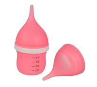 TOGEVAL Biberon pour Chatons et Chiots en Silicone Rose Tétine Ventilée, 1 Pièce, Alimentation Biberon pour Animaux -Nés, Facile à Nettoyer, Nourrir Les Petits Animaux en Toute Sécurité