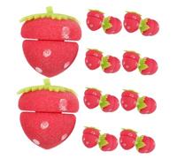 TOGEVAL Bigoudis En Mousse Fraise 18 Pièces Souples Pour Dormir Cheveux Femmes Nocturne Sans Chaleur Boucles Douces Soin Cheveux Usage Domestique