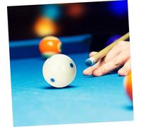 TOGEVAL Bille de Billard Professionnelle Résine avec Six Points Boule Blanche Résistante à Usure pour Billard et Snooker