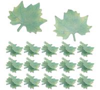 TOGEVAL Bloc-notes Autocollants en Papier Forme Feuille D’érable Verte, Lot de 30 Blocs Mémo Amovibles pour Bureau, École et Décoration Murale, Pense-bêtes Adhésifs Pratiques et