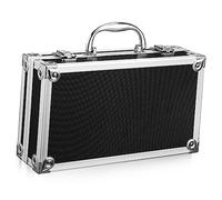 TOGEVAL Boîte à Outils Multifonctionnelle Aluminium Portable avec Serrure Malette de Rangement Résistante Aux Chocs et Aux Impacts Dimensions Internes pour Protection de Vos Instruments