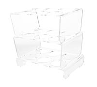 TOGEVAL Boîte à Œufs Niveaux Acrylique Transparent Support Détachable et Distributeur pour Réfrigérateur et Comptoir Organisateur Pratique et Léger pour Cuisine et Restauration