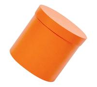 TOGEVAL Boîte Cylindrique Orange en Papier pour Fleurs Mini Seau à Fleurs Rond Emballage pour Bouquets et Compositions Floristiques Support Léger et Pratique pour Événements et