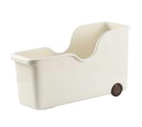 TOGEVAL Boîte de Rangement Tiroir Coulissant pour Placard Cuisine Organisateur Compact Beige Design Étroit pour Espaces Réduits Rangement Pratique pour Armoire et Buffet
