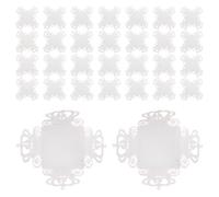 TOGEVAL Boîtes à Chocolats Décoratives Blanches en Papier Ajouré, Lot de 50 Pièces pour Emballage Présent de Mariage, Décoration de Table Festive, Étuis pour Truffes et Confiseries