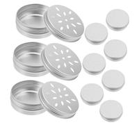 TOGEVAL Boîtes D'entraînement Aux Odeurs pour Chiens 10 Pièces en Aluminium Couvercles Perforés pour Dressage Au Flair Animal, Contenant Stable, Usage Professionnel pour Chiens De Travail