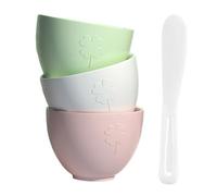 TOGEVAL Bol à Mélanger Silicone pour Masque Visage DIY Set avec Spatule Flexible et Pratique Kit pour Soins Visage Maison ou Salon Multi-