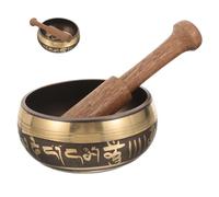 TOGEVAL Bol Chantant Tibétain Cuivre Fait Main avec pour Yoga Relaxation Décor Bouddhiste Sonore