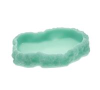 TOGEVAL Bol d'eau Lumineux Animal De Compagnie Nourriture pour Hamsters Reptile Trousse Bol pour Animaux De Compagnie Hamac Nourriture pour Tortue Mangeoire Zoo Lézard Jouets Dragon Résine